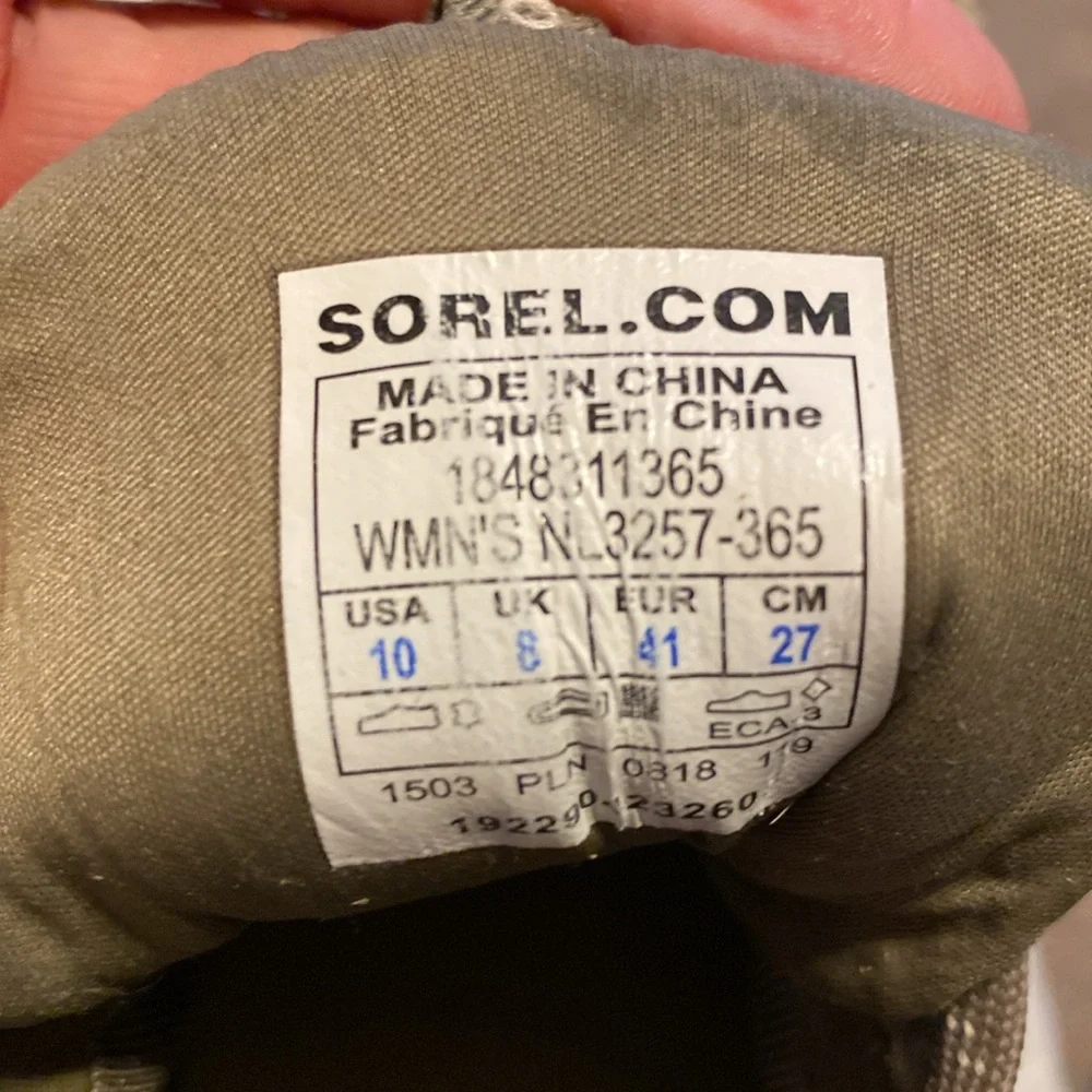 Sorel Out N About Waterproof Lace Sneakers size 10 - Picture 6 of 6